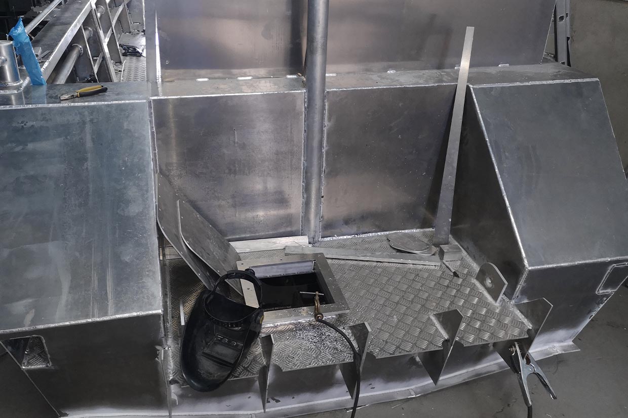 tch marine welding landing craft stern